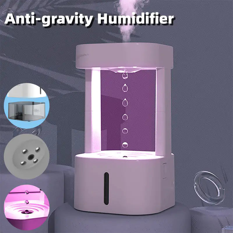 Humidificador de gota de agua antigravedad