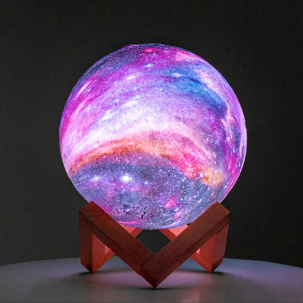 Galaxy Moon Lamp: Erleuchtende Eleganz