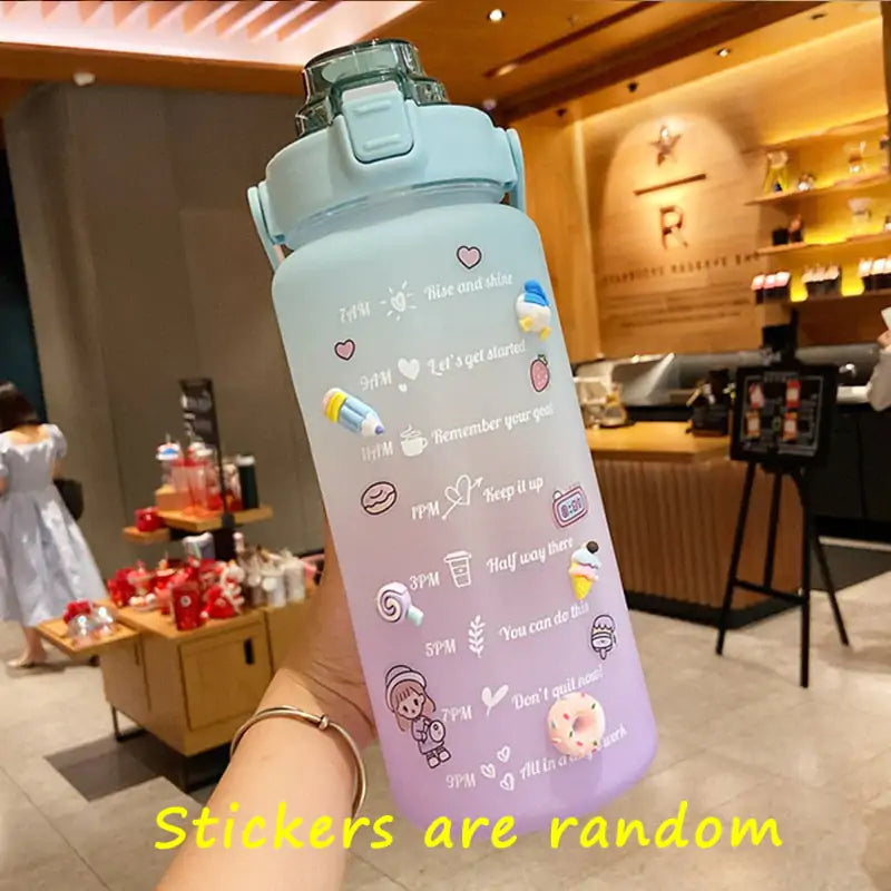 Colourful Frosted Water Bottle