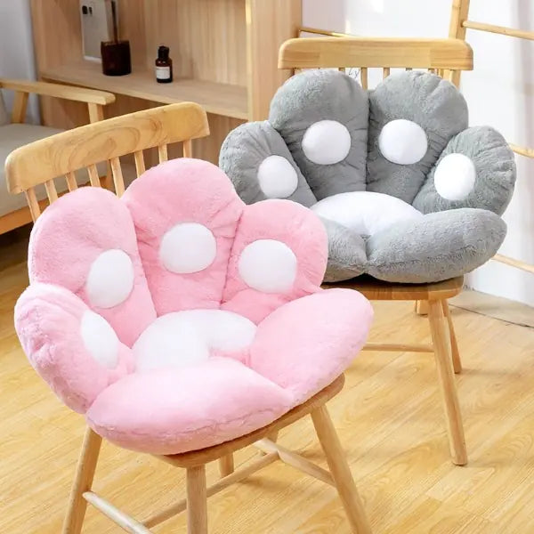 Plush Cat Bear Paw Seat Cushion