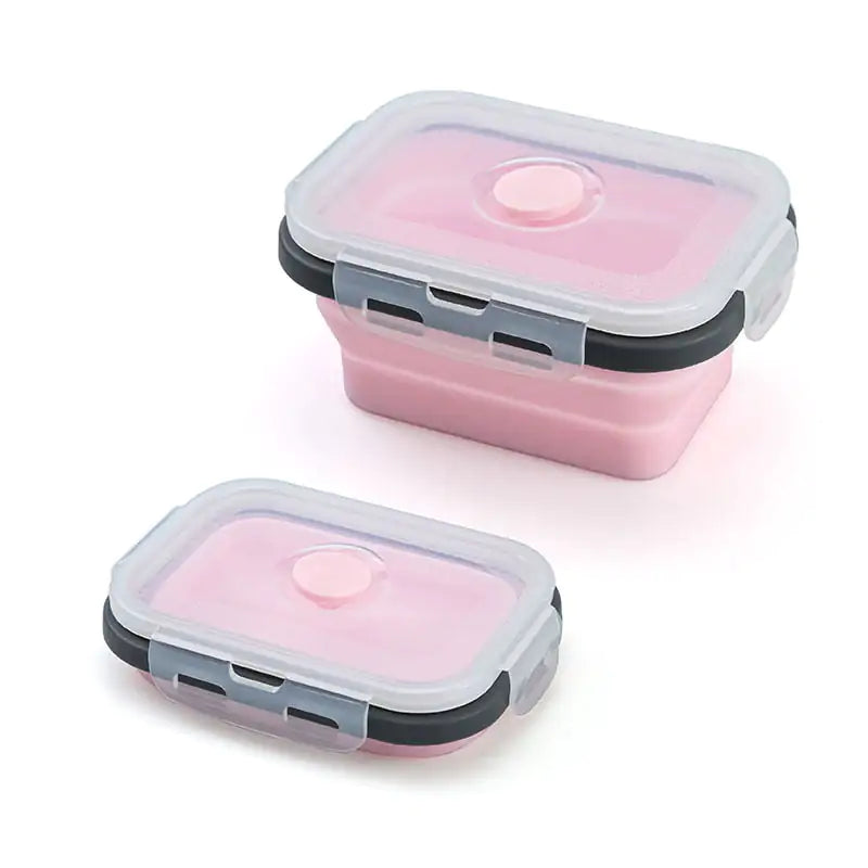 Silicone Rectangle Collapsible Lunch Box