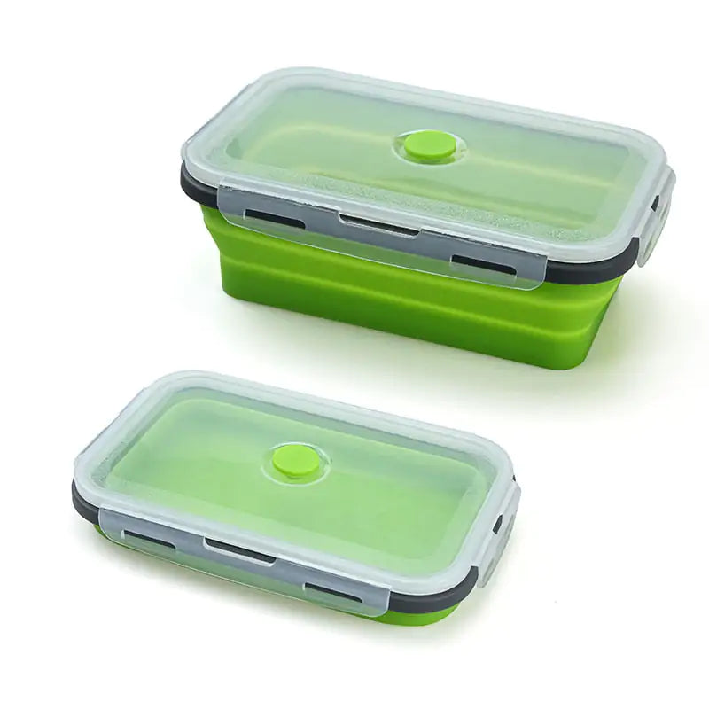 Silicone Rectangle Collapsible Lunch Box