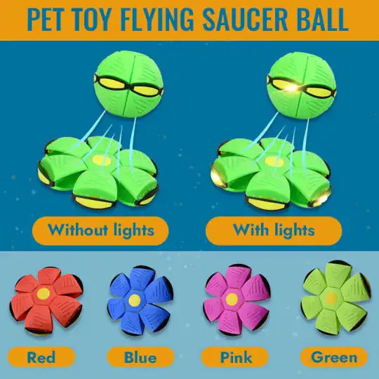 Flying Saucer Ball Pet Toy